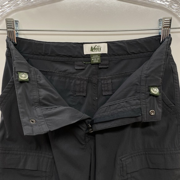 REI Co-Op‎ Convertible Cargo Pants Youth M 10-12 Dark Gray Outdoor Hiking - Picture 8 of 10